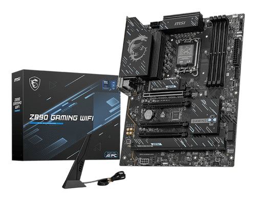 MSI MB Z890 GAMING WIFI , Z890,LGA1851,4DDR5,4PCI-Ex16,3M.2,1USB 40G,2USB 20G,8USB 5G, 4USB 2.0