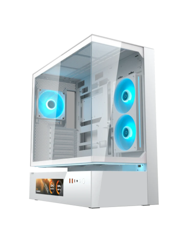 COUGAR CASE M.TOWER CFV235 VISION WH 9.16'' TG 240 REV+120ARGB FAN RGB H.sy