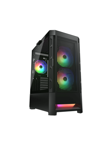COUGAR CASE MID TOWER AIRFACE RGB BLK 2*140+120mm FAN + CTRL