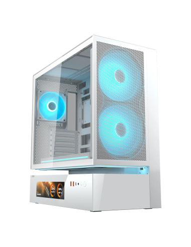 COUGAR CASE MID TOWER CFV 235 MESH BIANCO 2x160+x360+x120RGB+LED STRIP+LCD+