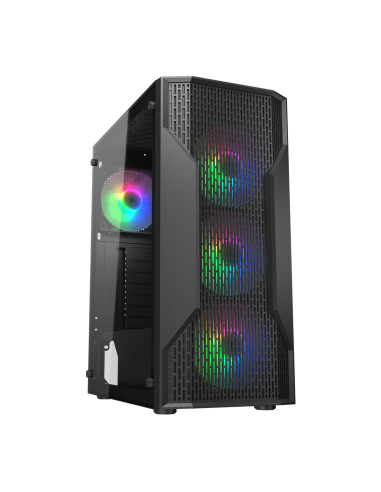 COUGAR CASE MID TOWER MX110 RGB NERO 4x120 supp 240AIO