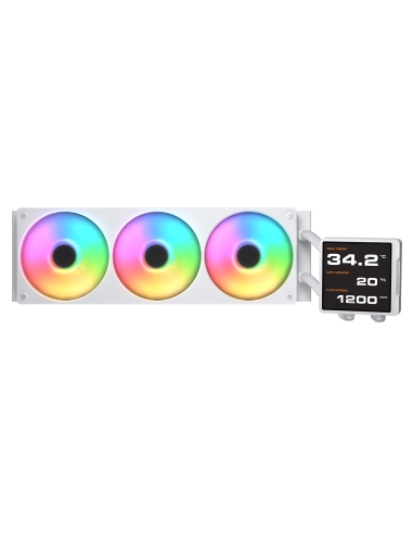 COUGAR RAFF. LIQUIDO POSEIDON VISTEK PRO ARGB 360 WHITE IPS TFT 3.9''