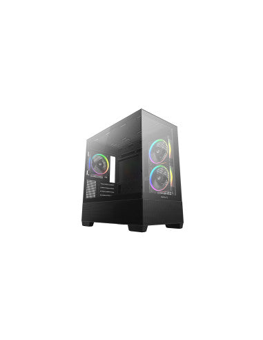 DEEPCOOL CASE MATX CG380 3F NERO PANORAMIC 3ARGB 2TG 360mm AIO