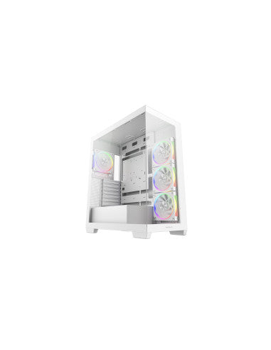 DEEPCOOL CASE MID TOWER CG580 4F WH V2 WHITE  2TG 4x120 PWM+ARGB FAN