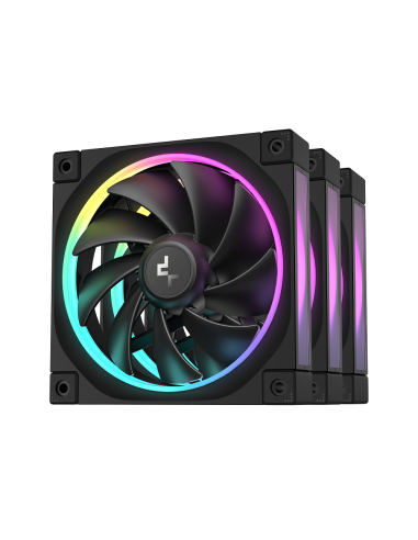 DEEPCOOL VENTOLE CASE FL12 NERA ARGB PWM BASSO RUMORE (kit 3 ventole)