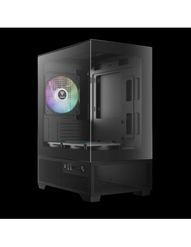 GAMDIAS CASE MICRO TOWER AURA GC9M ELITE ARGB 3x120ARGB PANORAMICO TYPE C