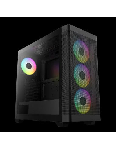 GAMDIAS CASE MID TOWER ATHENA M3 4x120mm PWN FAN ARGB CON 8 PORT HUB