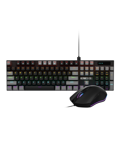 GAMDIAS KIT TAST + MOUSE HERMES E6 ELITE TAST MECCANICA E MOUSE OTTICO