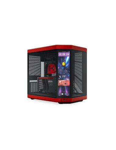 HYTE CASE MID TOWER  Y70 TOUCH INFINITE BLACK CHERRY  BLK/RD 4xSLOTS GPU 2*