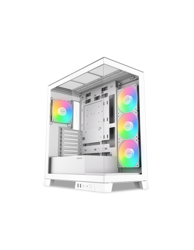 SAMA MID TOWER V50 WHITE 2*TG 4*FAN WHITE120mm ARGB PWM