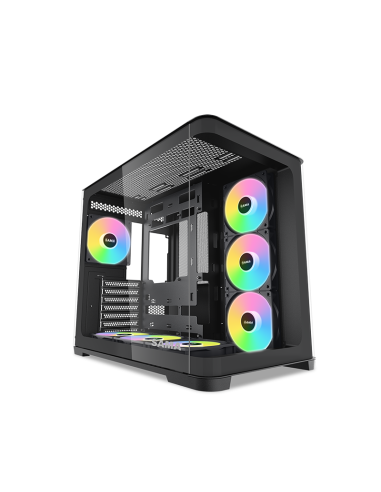 SAMA MID TOWER V60 BLACK DOPPIA CAMERA 2*TG 7*FAN 120mm ARGB PWM