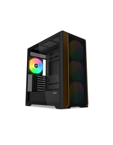 SAMA MID TOWER Z60 BLACK LISTELLO IN NOCE TG 4*FAN 140mm ARGB PWM