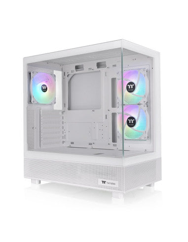 THERMALTAKE CASE M.TOWER VIEW 270 PLUS TG ARGB SNOW 3*120mm  WHITE ARGB Hyd