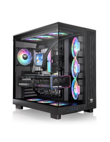 THERMALTAKE CASE M.TOWER VIEW 380 XL 2*TG ARGB 4*120MM FAN