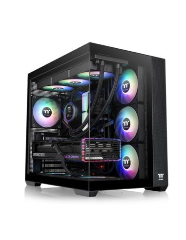 THERMALTAKE CASE M.TOWER VIEW 380TG ARGB BLACK TG 4xARGB Fan