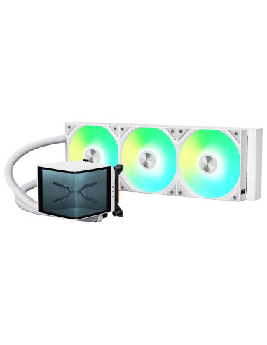TRYX RAFF LIQUIDO PANORAMA 360 ARGB AIO 3D-AMOLED DISPLAY 360mm WHITE